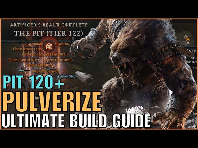 Ultimate Pulverize Druid Build Guide Pit 120+ Diablo 4 Season 4