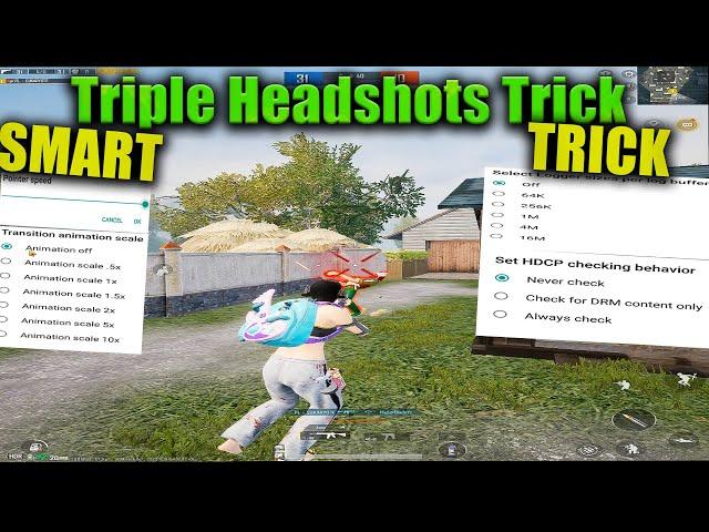 Triple Headshots Trick In Gameloop