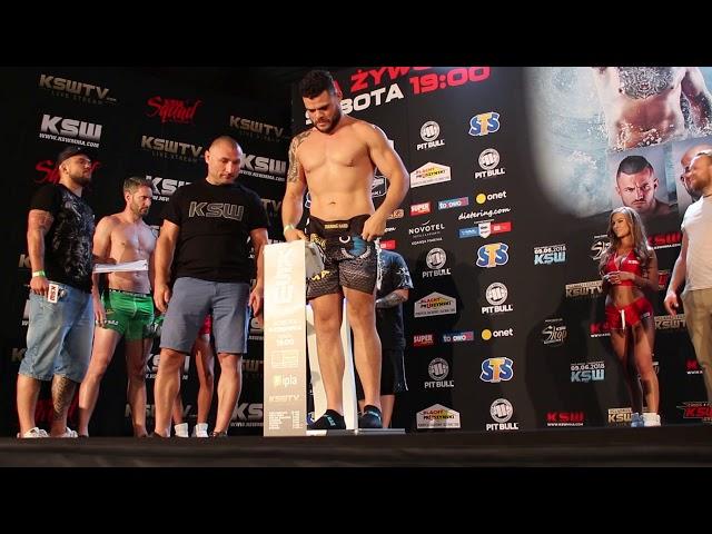 KSW 44: Chris Fields vs Wagner Prado weigh-in