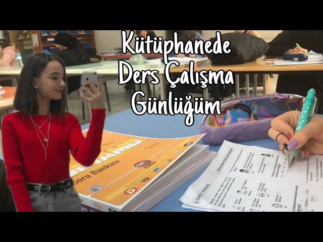 KÜTÜPHANEDE DERS ÇALIŞMA+VLOG||ders çalışma günlüğüm,kargo açılışı️‍