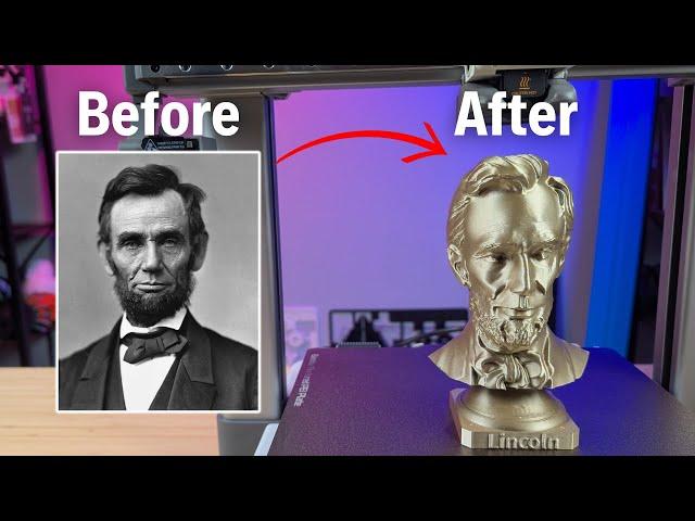 Turn Any Photo Into A 3D Printable Statue In Minutes With Bambu Lab!