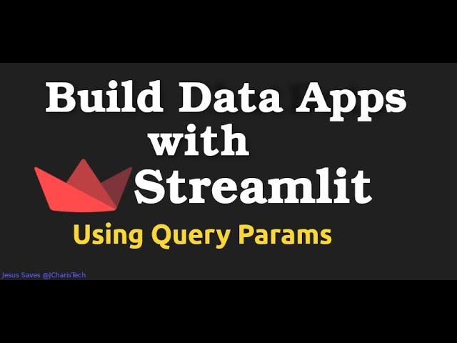 Build Data Apps with Streamlit Query Params