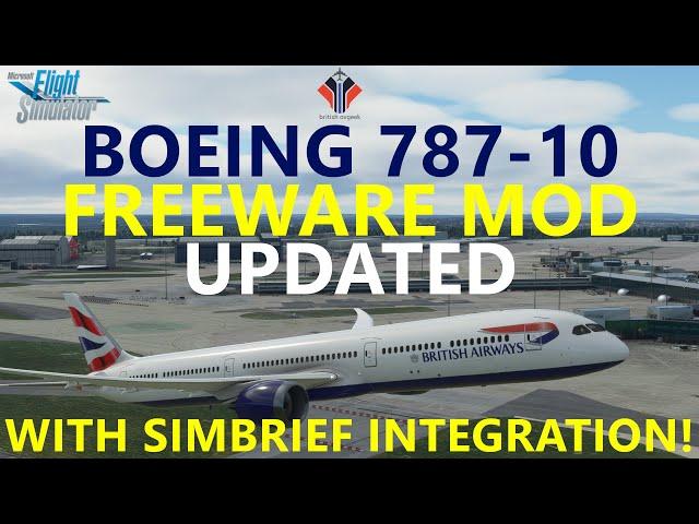 Updated Boeing 787-10 Freeware Mod for Microsoft Flight Simulator | B78XH from 'Heavy Division'