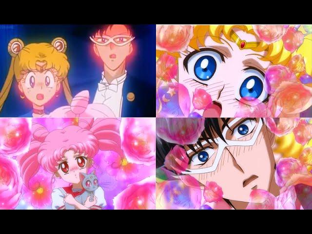When Usagi & Mamoru found out Chibiusa is their daughter (1994 vs 2015)
