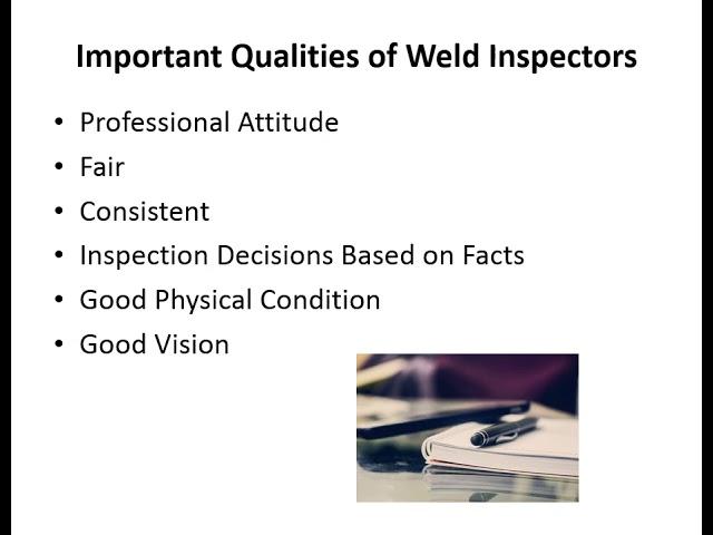CWI Course Module 1 Part 1 - Weld Inspection