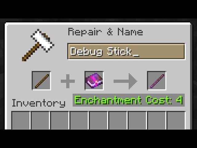 can u make a debug stick in survival?