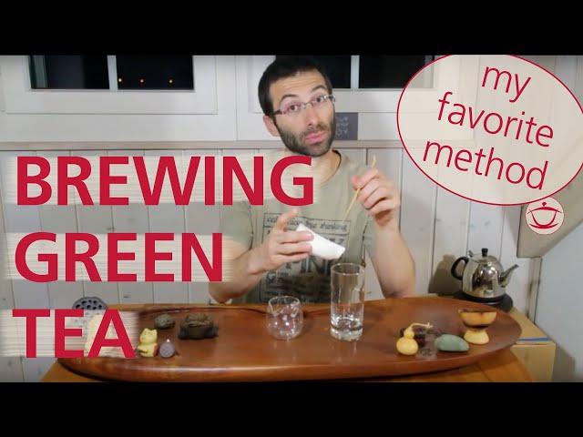 How to brew green tea in a glass; it sounds easy, it is not, but give great results!