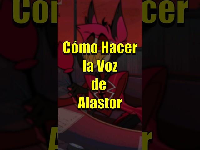 CÓMO Hacer la Voz de ALASTOR | #Shorts #HazbinHotel #Tutorial #Voz #Doblaje #jpcontodo