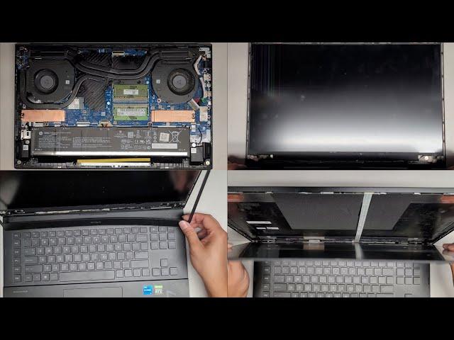 HP Omen 17 17t-ck000 Disassembly RAM SSD Hard Drive Upgrade Battery LCD Screen Replacement Repair