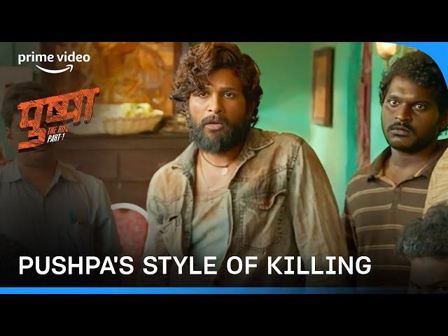 Pushpa Raj's Style Of Killing  #primevideoindia