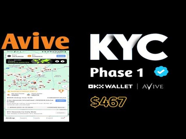 Avive Mining App KYC Phase 1 Verification Process|| Avive Mining App KYC Details.