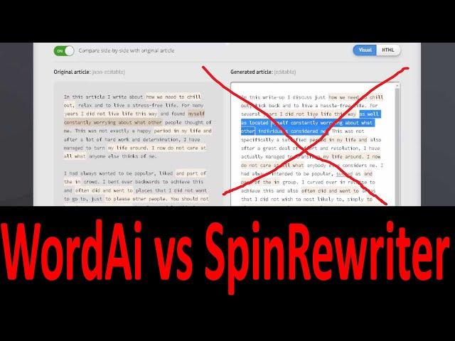 Wordai vs SpinRewriter - Comparison Reviews: Which is Best Article Spinner?