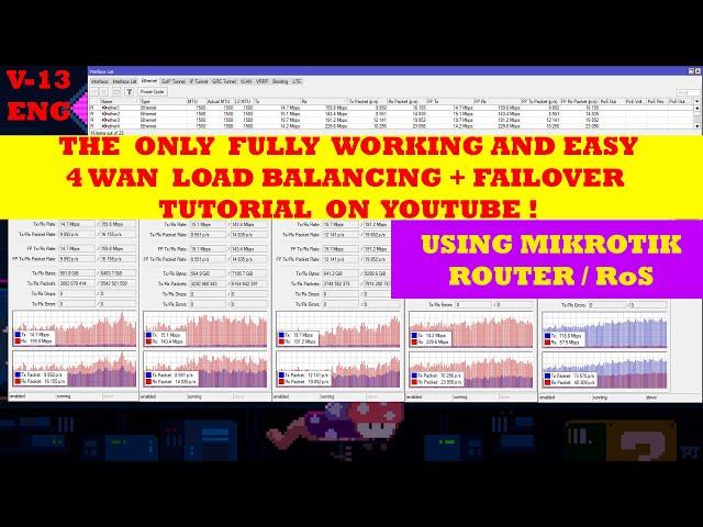 V13 - The Easy Way To Load Balance and Failover  2 WAN , 3 WAN , 4 WAN or More - Mikrotik LB