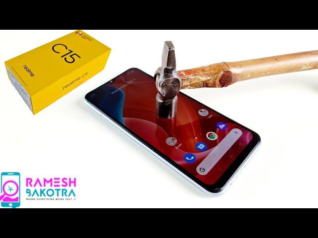 Realme C15 Screen Scratch Test