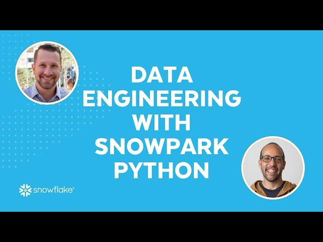 Live: Data Engineering with Snowpark Python and VSCode