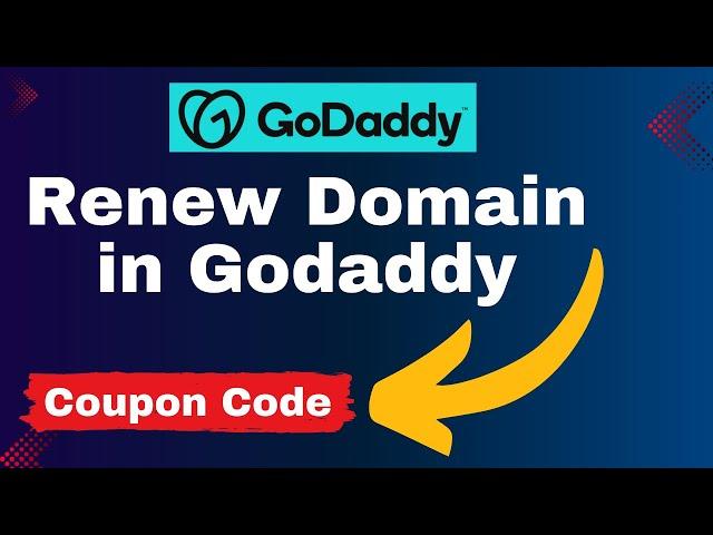 how to renew website domain in godaddy || Godaddy Domain Renew Kaise kre with Coupon Code