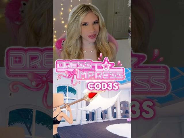 NEW DRESS TO IMPRESS “CODES” on ROBLOX!!