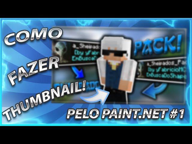 COMO FAZER THUMBNAIL DE MINECRAFT PELO PAINT.NET  #1