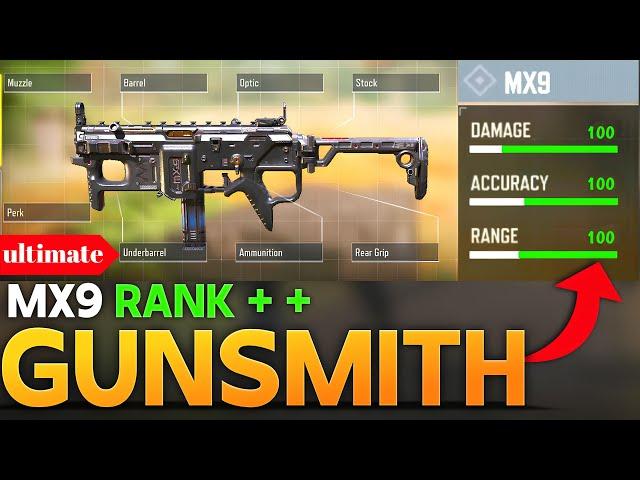 BEST MX9 GUNSMITH IN CALL OF DUTY MOBILE| BEST RANK SETUP OF MX9|