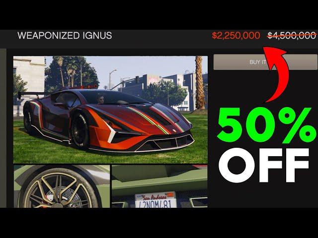 10 THINGS YOU NEED TO BUY RIGHT NOW! 50% OFF DEALS! GTA Online