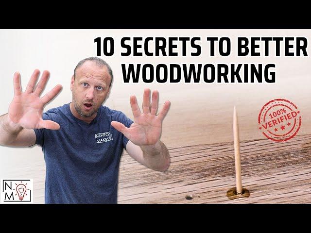 10 SECRET Woodworking Tips | GAME CHANGING Woodworking Tricks