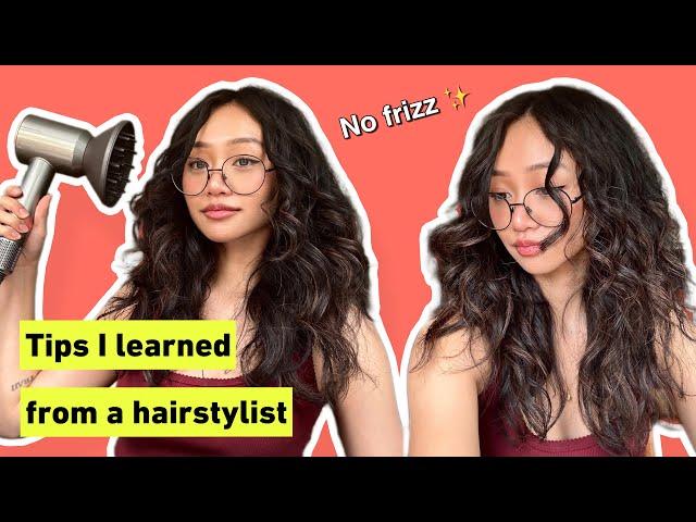 How to Diffuse and Blow Dry Wavy Hair for Beginners!