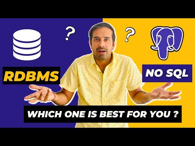 RDBMS vs  NoSQL Databases Explained!