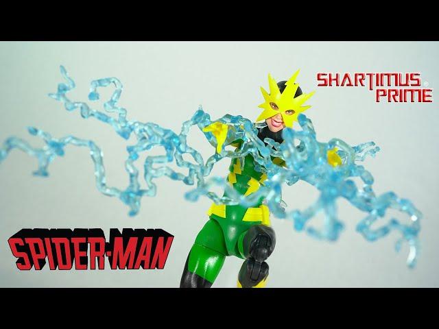 Marvel Legends Electro (Francine Frye) 2025 Spider-Man Retro Card Wave Action Figure Review