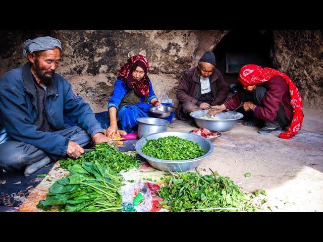 Living in a cave | Old lovers & Cooking one of the most traditional dishes of Afghan people