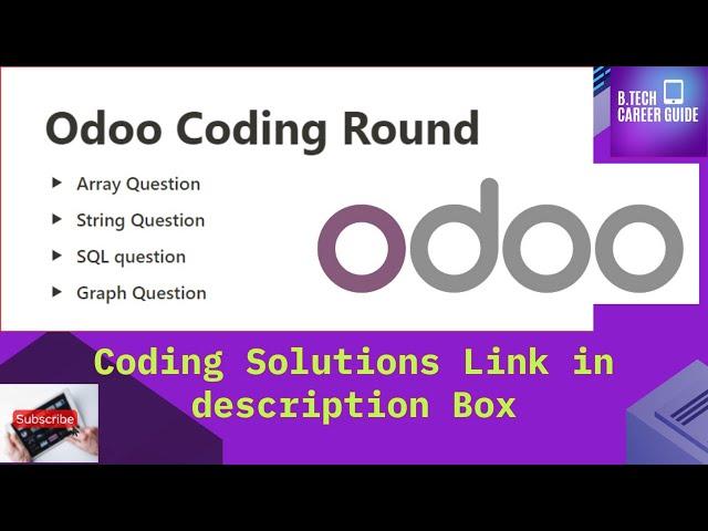 Odoo Coding Round Solutions | Easy Questions | Array | Strings | SQL  | Graph | Analysis #odoo #job