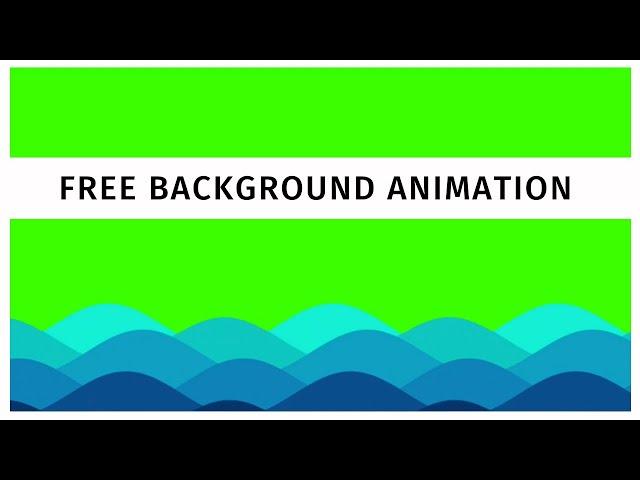 Moving Water Waves Animation Chroma Key Overlay Effect | Blue Screen Nature Animation for Beginners