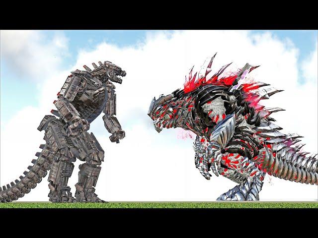 MECHA GODZILLA LEGENDARY VS TEK GOJIRAN BOSS (ARK SURVIVAL EVOLVED BATTLE KAIJUS)