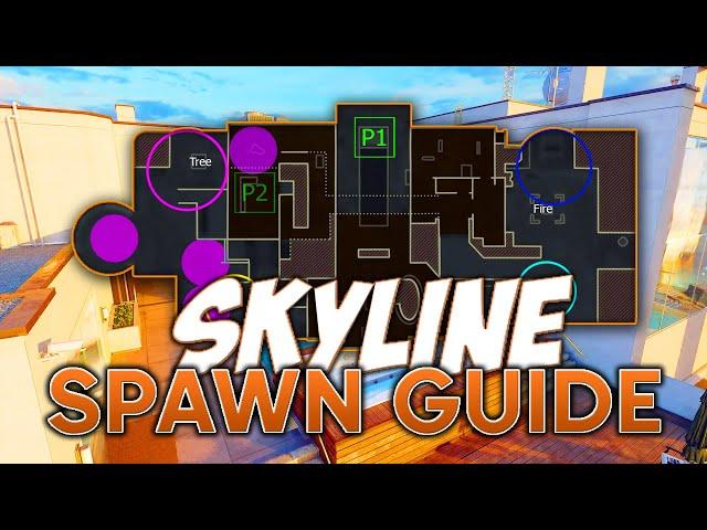 SKYLINE Spawn Guide for Hardpoint on BO6 Ranked Play!