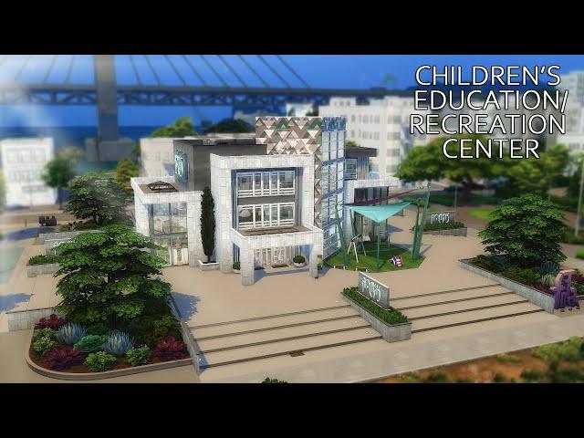 CHILDREN'S RECREATION / EDUCATION CENTER // Sims 4 Growing Together Speed Build // NoCC