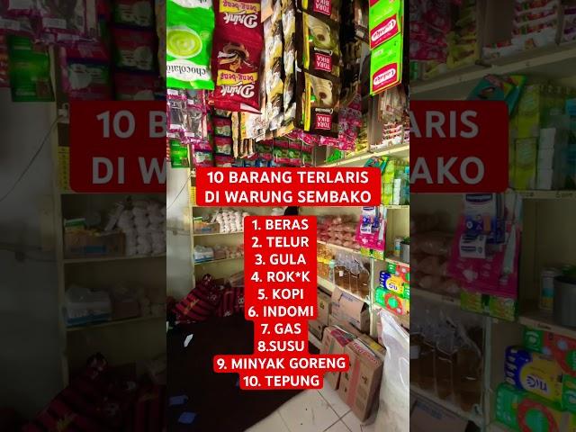 10 BARANG TERLARIS DI WARUNG SEMBAKO