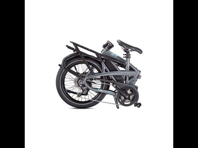 Collapsing a Tern Vektron Foldable Electric Bike