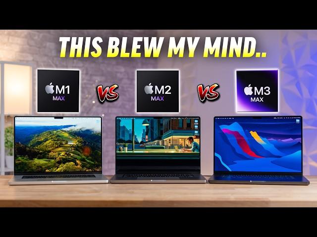 M3 Max 16” MacBook Pro vs M2 Max & M1 Max - HOLY MOLY..