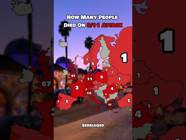 How many people died on 9/11 attack #911 #attack #usa #geography #mapping #foryou #video #shorts