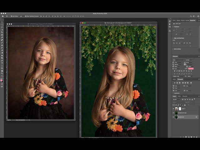 How to replace a boring studio backdrop in Photoshop - editing tutorial