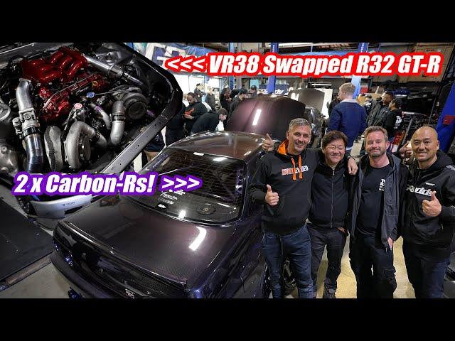 SoCal GT-R Meet and Cruise to GReddy USA - We find a VR38 Swapped R32 GT-R