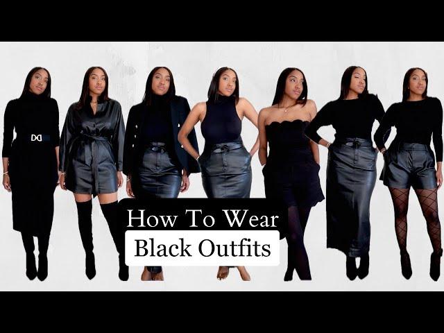 ALL BLACK OUTFITS FOR FALL & WINTER 2023 | Styling Tips & Outfit Ideas