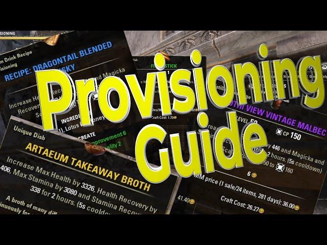 ESO Crafting Basics-How to craft Food and Drink in ESO - Provisioning ESO Crafting Guide