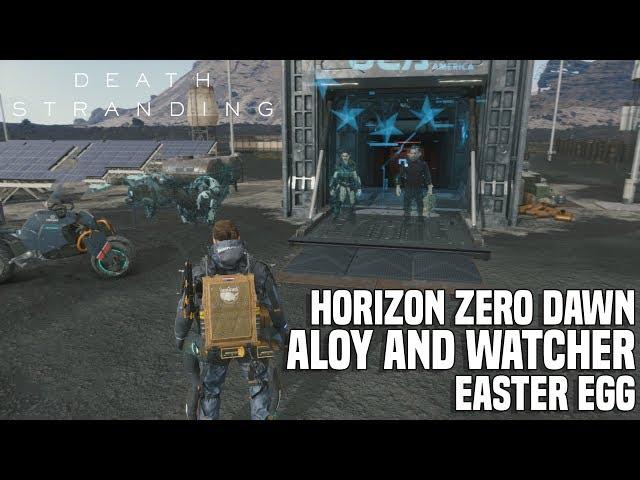 Death Stranding - Horizon Zero Dawn Aloy and Watcher Easter Egg