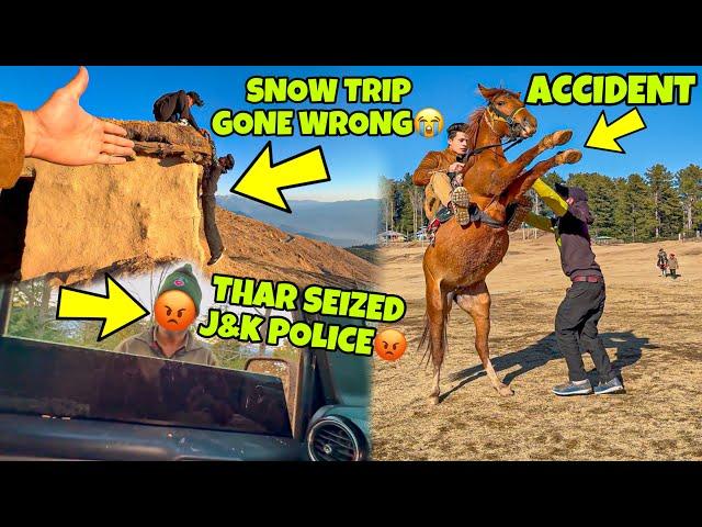 My First Snow Trip | Gone Wrong | Thar Seized by J&k Police Jet Black Preparation for Ladakh Ride