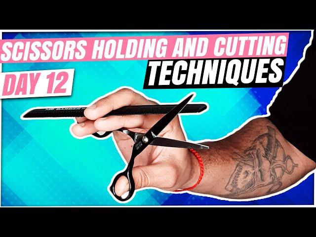 One Hand Scissors And Comb Holding Technique / Cutting Technique| scissors hold|