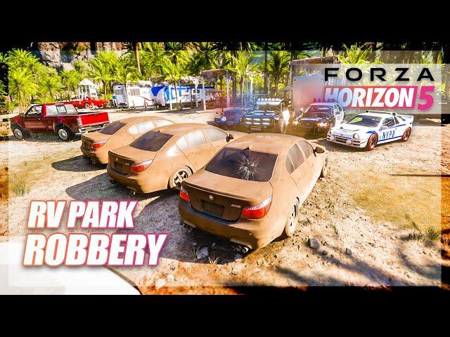 Forza Horizon 5 - RV Park Robbery! (Build & Chase)