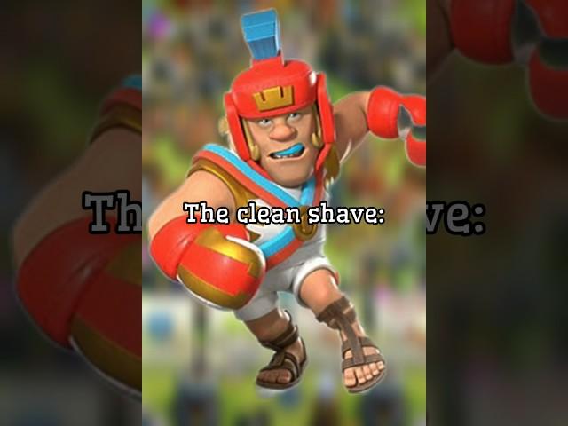 Barbarian King Clean Shave in #clashofclans #shorts #coc