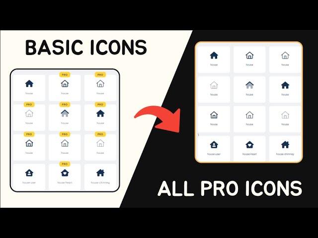 How to get FREE FONT AWESOME PRO ICONS