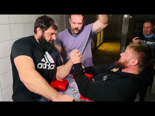 Artem Morozov vs Vitaliy Laletin East vs West 15 afterpull #eastvswest #armwrestling #devonlarratt