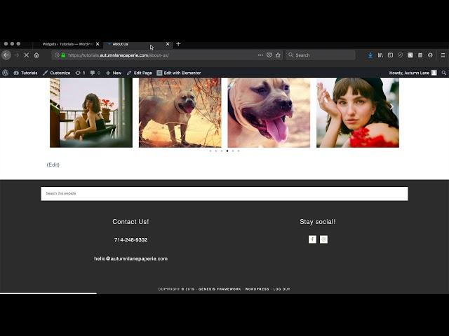 WordPress Tutorial: How to set up social media icons using Simple Social Icons